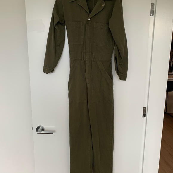 Big Bud press everyday jumpsuit in a olive green colour, size XS - Picture 1 of 4